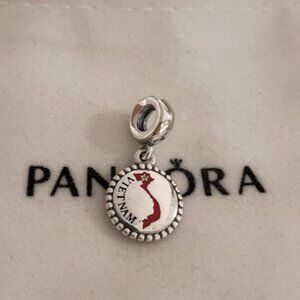 Pandora Vietnam Flag Map Pendant Exclusive Charm